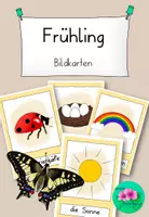 Vorschau - Bildkarten - Frühling Bildkarten - Wortschatz erarbeiten - Deckblatt