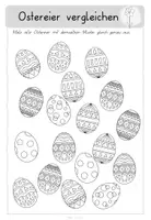 Vorschau - Mal- und Bastelvorlagen - Ostern Freiarbeit 1. Klasse - sehr vielseitig - Seite 1