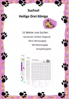 Vorschau - Anderer Materialtyp - Suchsel Heilige Drei Könige - Deckblatt