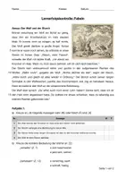 Vorschau - Arbeitsblätter - LK Fabel - Der Wolf und der Storch (inkl. Lösungen) - Deckblatt