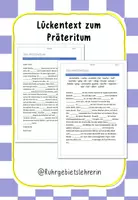 Vorschau - Arbeitsblätter - Das Präteritum Lückentext Zeitform - Seite 1
