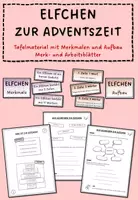 Vorschau - Stationenlernen - Advent: Elfchen zur Adventszeit - Deckblatt