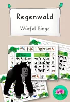 Vorschau - Spiele - Würfel Bingo Regenwald - 4-fach differenziert - Deckblatt