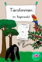 Vorschau - Arbeitsblätter - Tierstimmen im Regenwald - Hören - Deckblatt