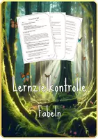 Vorschau - Test - Lernzielkontrolle | Fabeln | Epische Texte - Deckblatt