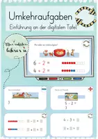 Vorschau - Präsentationen/Tafelbilder - Umkehraufgaben (Rechenstrategien/ digitale Tafel) - Deckblatt