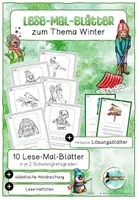Vorschau - Arbeitsblätter - Lese-Mal-Blätter zum Thema Winter - Deckblatt