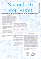 Vorschau - Arbeitsblätter - Sprachen der Bibel - die Bibel - Deckblatt