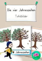 Vorschau - Präsentationen/Tafelbilder - Jahreszeiten Tafelmaterial - Deckblatt