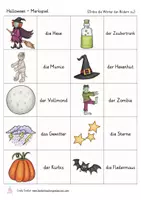 Vorschau - Spiele - Halloween Wortschatz zuordnen Deutsch - Seite 2