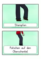 Vorschau - Präsentationen/Tafelbilder - Bodypercussion Tafelmaterial A5 - Seite 2