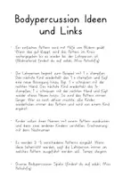 Vorschau - Anderer Materialtyp - Bodypercussion Ideen und Links - Seite 1