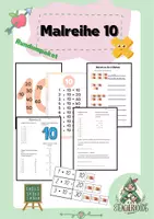 Vorschau - Arbeitsblätter - Malreihe 10 - Arbeitsblätter, Bildkärtchen - Deckblatt