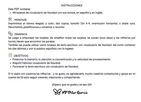 Vista previa - Juegos / Gamificación - RECUERDA NAVIDAD - MEMORIA - VOCABULARIO - LECTOESCRITURA - página 2