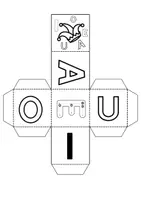 anteprima - Esercizi - Il cubo delle vocali, A E I O U - Pagina di copertina