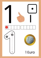 Vorschau - Präsentationen/Tafelbilder - Aushang oder Tafelbild Zahlen der Zahlen 0-10 (Geld) - Seite 2