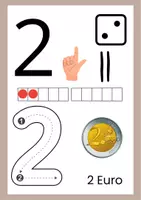 Vorschau - Präsentationen/Tafelbilder - Aushang oder Tafelbild Zahlen der Zahlen 0-10 (Geld) - Seite 3