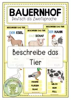 Vorschau - Spiele - BAUERNHOF Beschreibe das Tier! / Sag es nicht! - Deckblatt