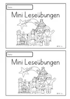 Vorschau - Arbeitsblätter - Lese-Mini WEIHNACHTEN | Leseübungen - Seite 1