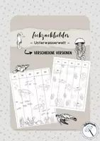 Vorschau - Arbeitsblätter - Zickzackbild - Unterwasserwelt 🐠🐬 - Deckblatt