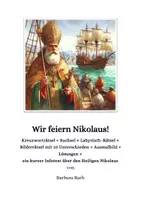 Vorschau - Mal- und Bastelvorlagen - 4 Rätsel + Infotexte +Ausmalbild zum Thema Nikolaus - Deckblatt