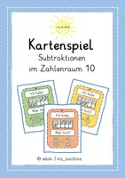Vorschau - Spiele - ZR 10 | Kartenspiel | Subtraktion - Deckblatt