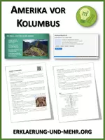 Vorschau - Arbeitsblätter - Amerika vor Kolumbus - Lückentext und Übungen - Deckblatt