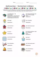Vorschau - Arbeitsblätter - Weihnachten - Wortschatz in Bildern & Arbeitsblätter - Seite 1