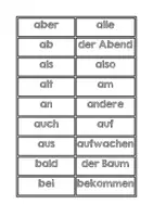 Vorschau - Arbeitsblätter - Lernwörter- Training: die häufigsten Wörter der deutschen Sprache - Seite 3