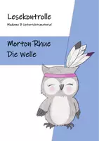 Vorschau - Arbeitsblätter - Lesekontrollen: M. Rhue - Die Welle (inkl. Lösung) - Deckblatt