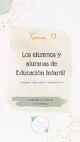 Vista previa - Para docentes: organización, planificación y formación - Oposiciones PT (todas las comunidades): Esquema tema 10 - Portada