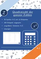 Vorschau - Arbeitsblätter - Quadratzahl der ganzen Zahlen | Mathematik | 26 Spalten - Deckblatt