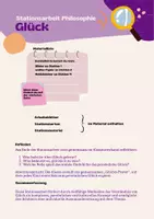 Vorschau - Arbeitsblätter - Glück Stationsarbeit Philosophie Ethik - Seite 1