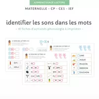 Aperçu - Feuilles d'exercices - Les 18 fiches d'activités phonologie - Page de couverture