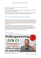 Vorschau - Unterrichtsreihen - Lernen mit Uwe: Deutsch-Test für den Beruf C1 Sprechen I Selbsständigkeit - Deckblatt