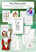 Vorschau - Unterrichtsreihen - Materialpaket Nikolaus - Lernheft und Tafelkarten - Inklusion, Förderschule, Vorschule, 1. Klasse - Seite 1