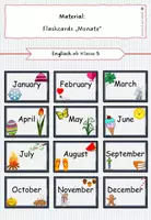 Vorschau - Poster - Flashcards "Monate" - Deckblatt