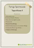 Vorschau - Stundenentwürfe - Teppichfliesen II (Fertige Sportstunde) - Deckblatt
