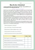 Vorschau - Arbeitsblätter - Üben für die Schularbeit - Lesen, Rechtschreiben, Grammatik - Deckblatt