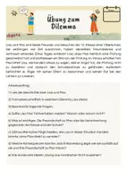 Vorschau - Arbeitsblätter - Übung Dilemma: Freundschaft und Verantwortung - Entscheidungen mit Folgen - Seite 1