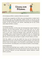 Vorschau - Arbeitsblätter - Übung Dilemma: Freundschaft und Verantwortung - Entscheidungen mit Folgen - Deckblatt