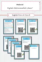 Vorschau - Stationenlernen - Digitale Stationenarbeit zum Passiv (Englisch) - Deckblatt