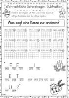Vorschau - Arbeitsblätter - Weihnachten Mathe 4.Klasse: Üben durch weihnachtliche Scherzfragen und Witze! - Seite 3