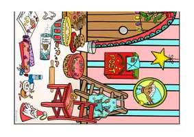 Vorschau - Unterrichtsreihen - Wimmelbild Weihnachtswichtel, Wichteltür Weihnachten Sprechen zu Bildern - Seite 3
