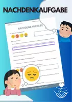 Vorschau - Arbeitsblätter - Nachdenkaufgabe / Nachdenkblatt - Deckblatt
