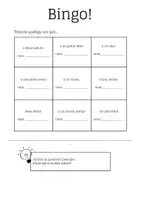 Vorschau - Arbeitsblätter - Bingo - la famille - Deckblatt