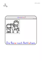 Vorschau - Mal- und Bastelvorlagen - Weihnachtsgeschichte Bibel Kl. 1-2 FLIPBOOK differenziert - Seite 3