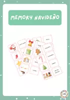Vista previa - Tarjetas / Manipulativos - Memory Navideño - Portada
