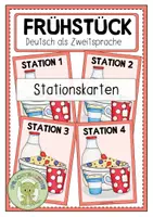 Vorschau - Bildkarten - FRÜHSTÜCK Stationskarten - Deckblatt