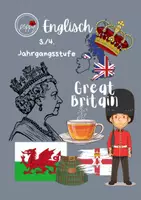 Vorschau - Arbeitsblätter - Englisch Arbeitsblätter: Great Britain - Deckblatt